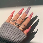 Накладные ногти с дизайном полностью алмазные накладные ногти с полным покрытием Сделай Сам нажимные ногти товары для профессиональных ногтей