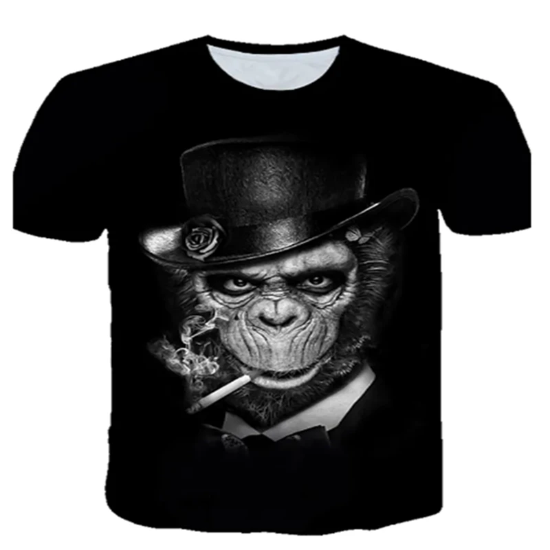 Известное изображение черепа со Bull Футболка модная мужская одежда 3D печати