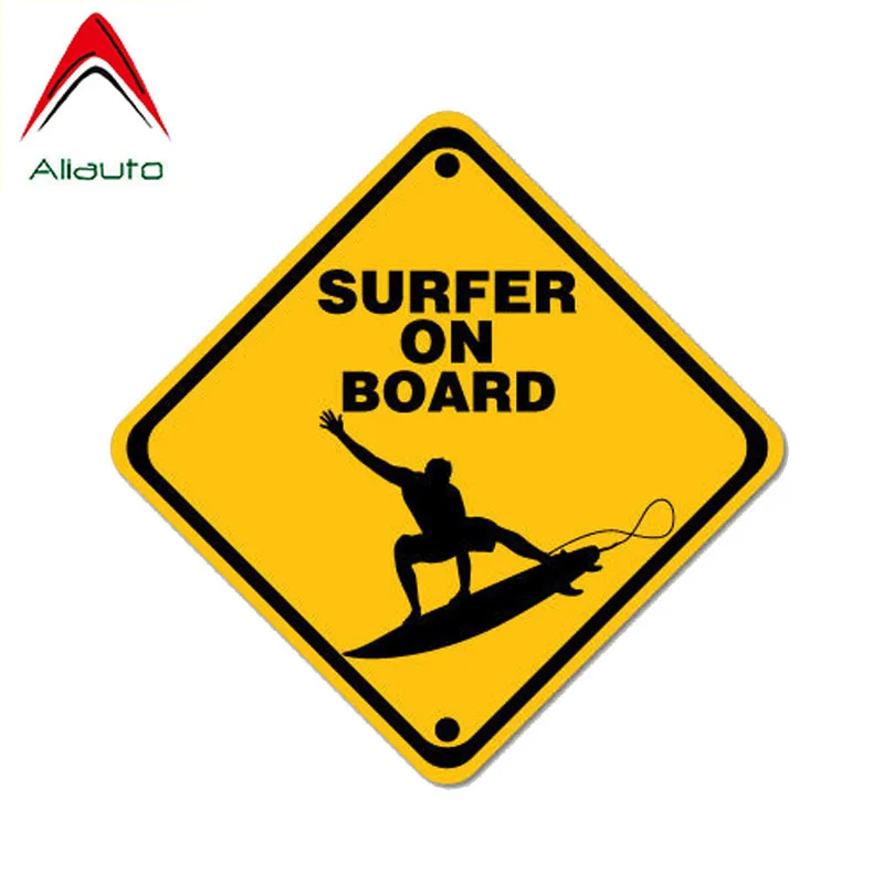 Классическая Автомобильная наклейка Aliauto для серфера на борту мотоцикла ПВХ Mercedes