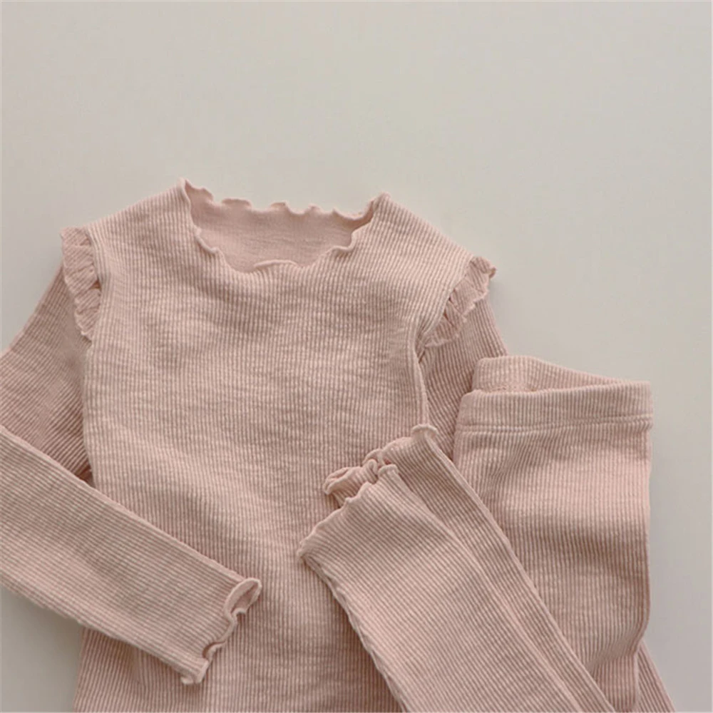 Детские пижамы комплект одежды для маленьких девочек милая одежда сна детские