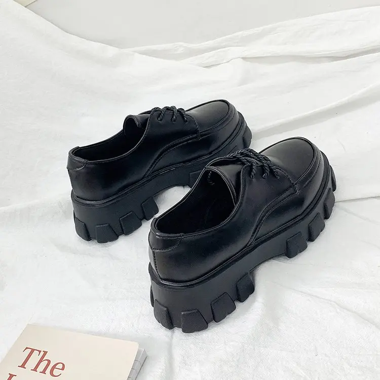 Женские кожаные туфли Женская обувь на платформе Роскошные брендовые