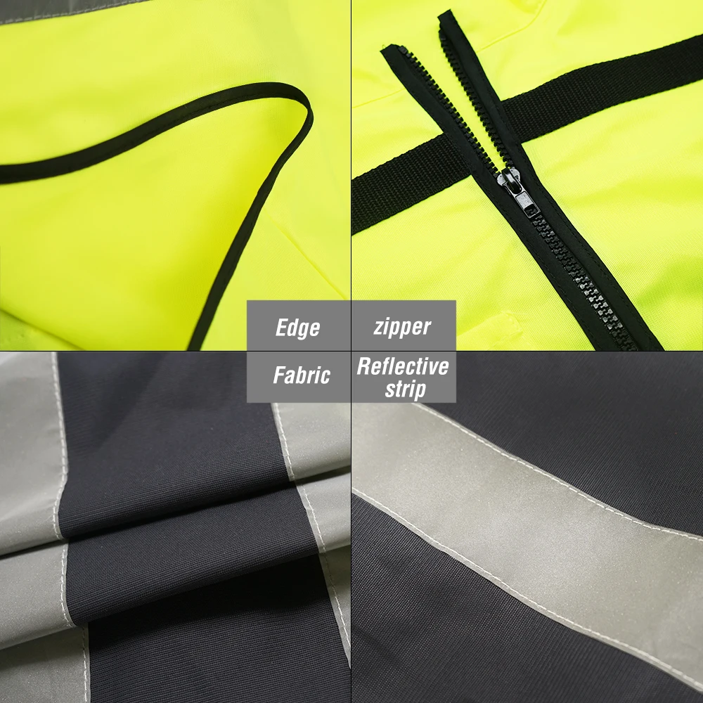 Светоотражающие защитные жилеты унисекс высоковидимая рабочая одежда дорожная