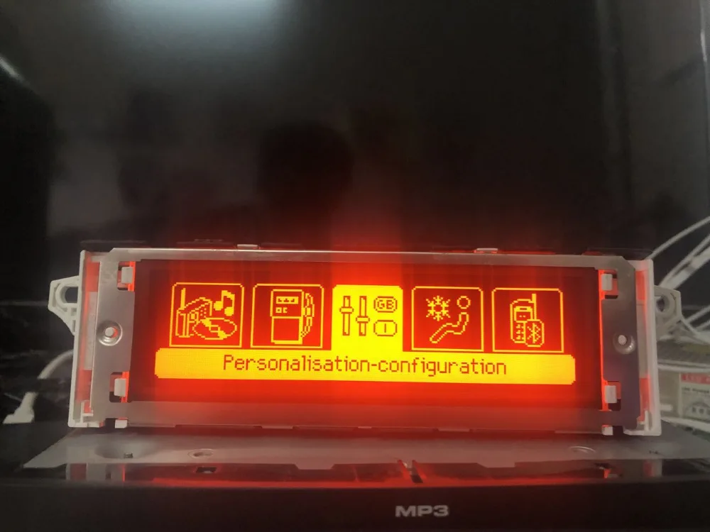 Красный экран 5 меню 8 Ianguage USB Bluetooth Монитор кондиционера 12pin для Peugeot 307 207 408 citroen C4 C5