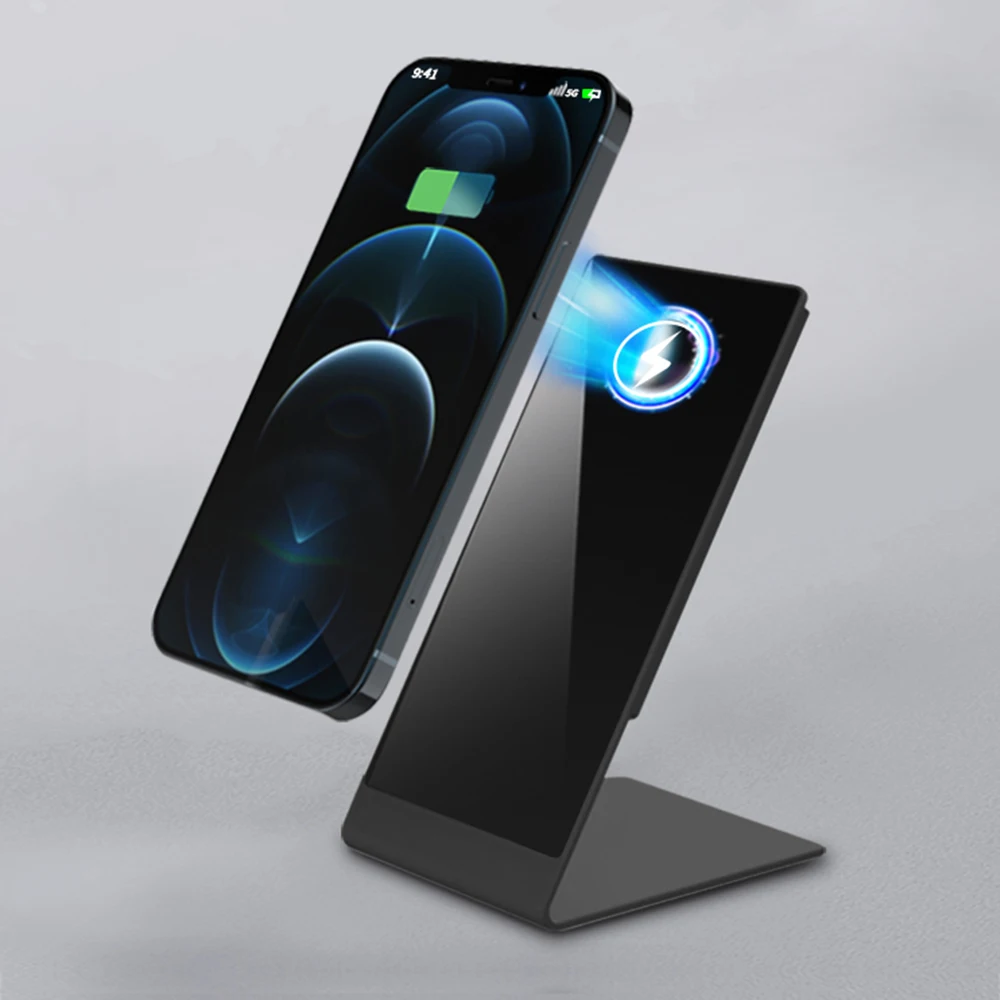 

Беспроводное зарядное устройство Qi, магнитная зарядная станция для Iphone 12, 11 Mini Pro Max
