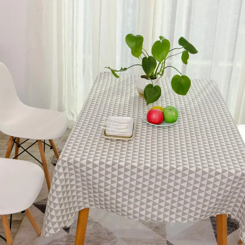 Простой современный треугольник скатерть с геометрическим рисунком Graphics хлопок