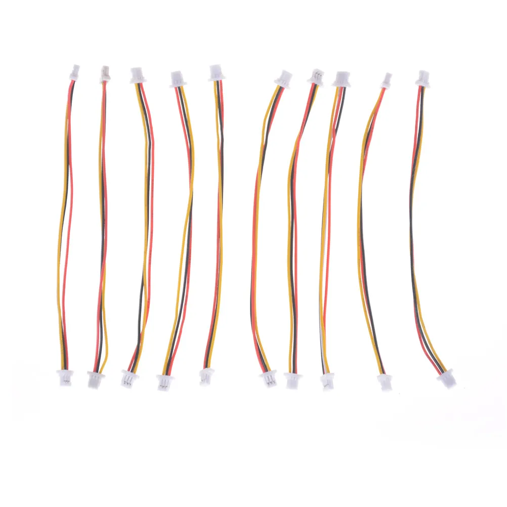 High Quality 10X Mini Micro SH 1.0mm 3-Pin JST Double Connector Plug Wires Cables 100MM | Обустройство дома