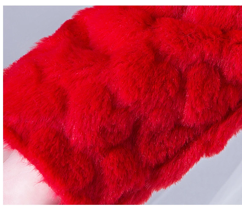 110-160cm Winter Red Girls Jacket Coat Long Sleeve Warm Shrug Cape Cardigan Sweater Kids Clothes 4 to 16 Years RKC185102 | Детская