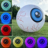 40cm inflatable halloween eyeball outdoor led light up bloodshot eyeballs with 13 colors for party garden halloween decorations