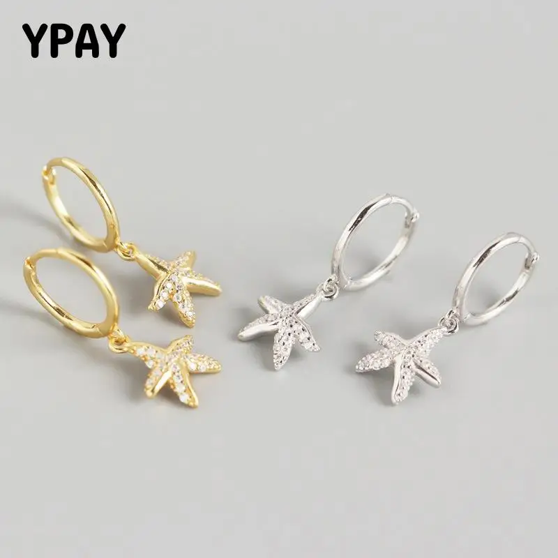 

Серьги-кольца женские из серебра 100% пробы с фианитами, YME761