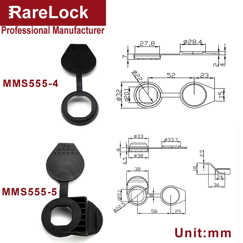 Rarelock Водонепроницаемый замок крышка 10 шт. для шкафа Cam замок промышленности цилиндр наружные аксессуары MMS555 hh