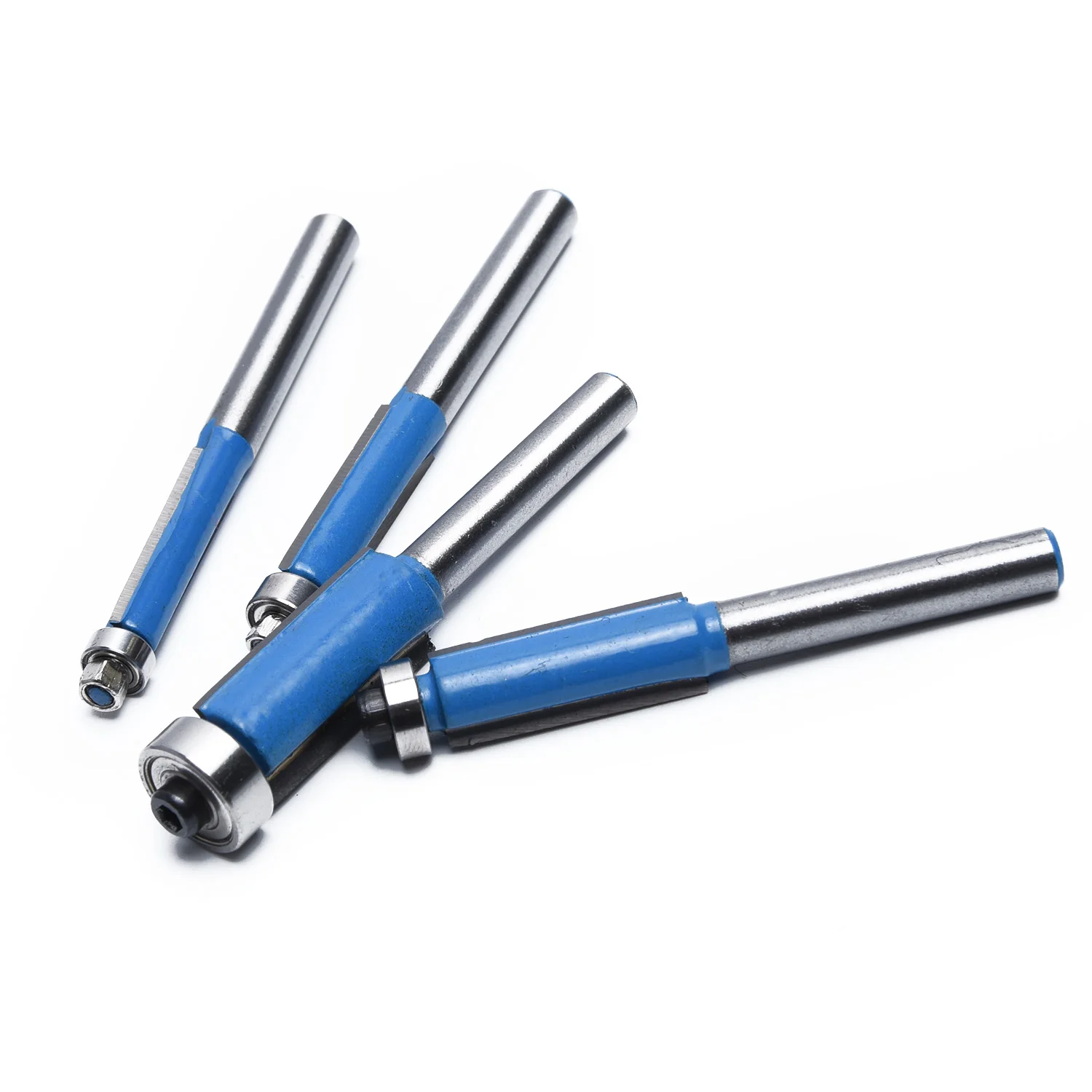 

Best 4Pcs 1/4 Shank Router Flush Trim Bit Tool Bearing Cutting Edge Set P