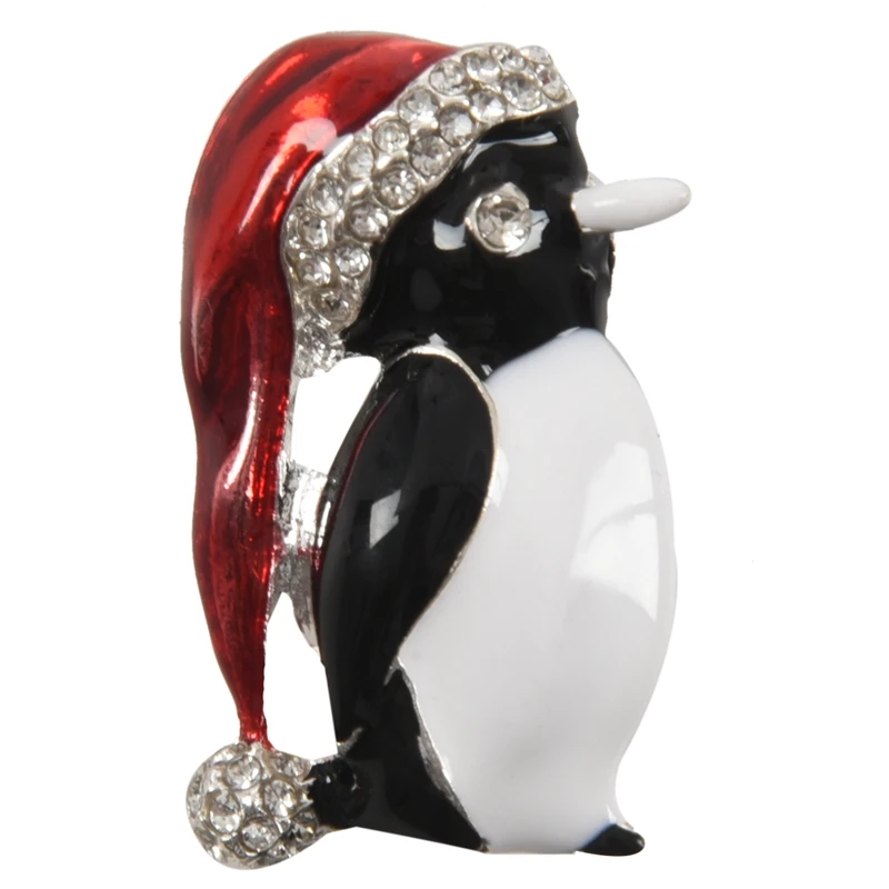 Christmas Rhinestone Cute Penguin Brooch Party Decoration | Украшения и аксессуары