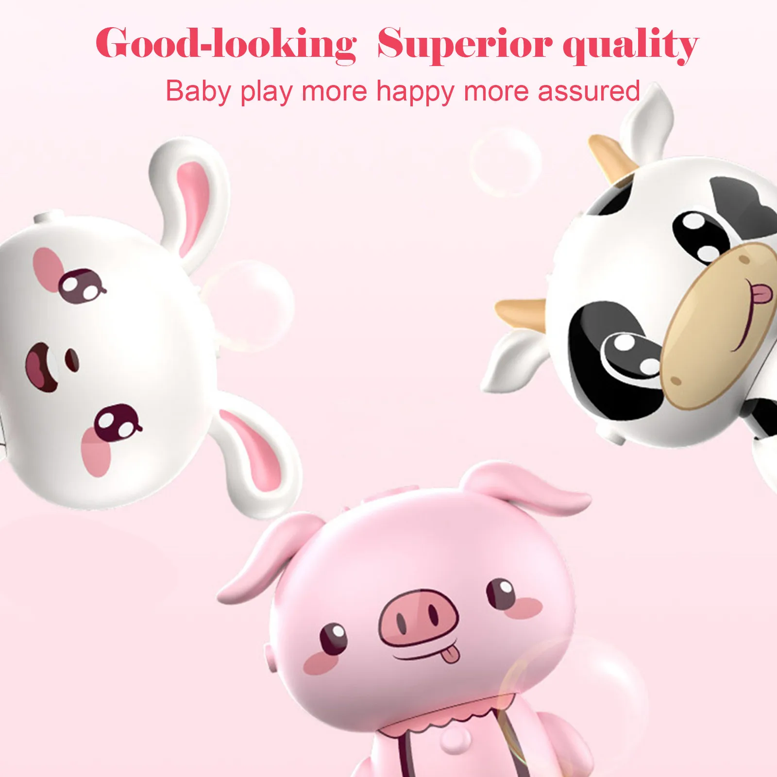 

Kid Children's Cute Animal Bubble Machine Birthday Wedding Party Fun Outdoor Summer Toy Children's Water Soap Toys Gifts#4