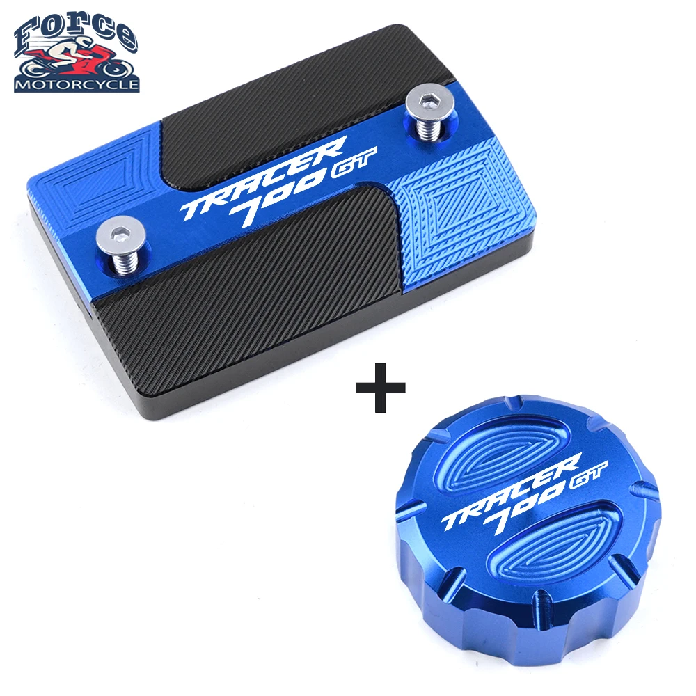 

CNC For YAMAHA TRACER 700GT Tracer700GT MT07 2016-2019 Motorcyle Front Brake Clutch Rear Fluid Reservoir Cover Cap With logo