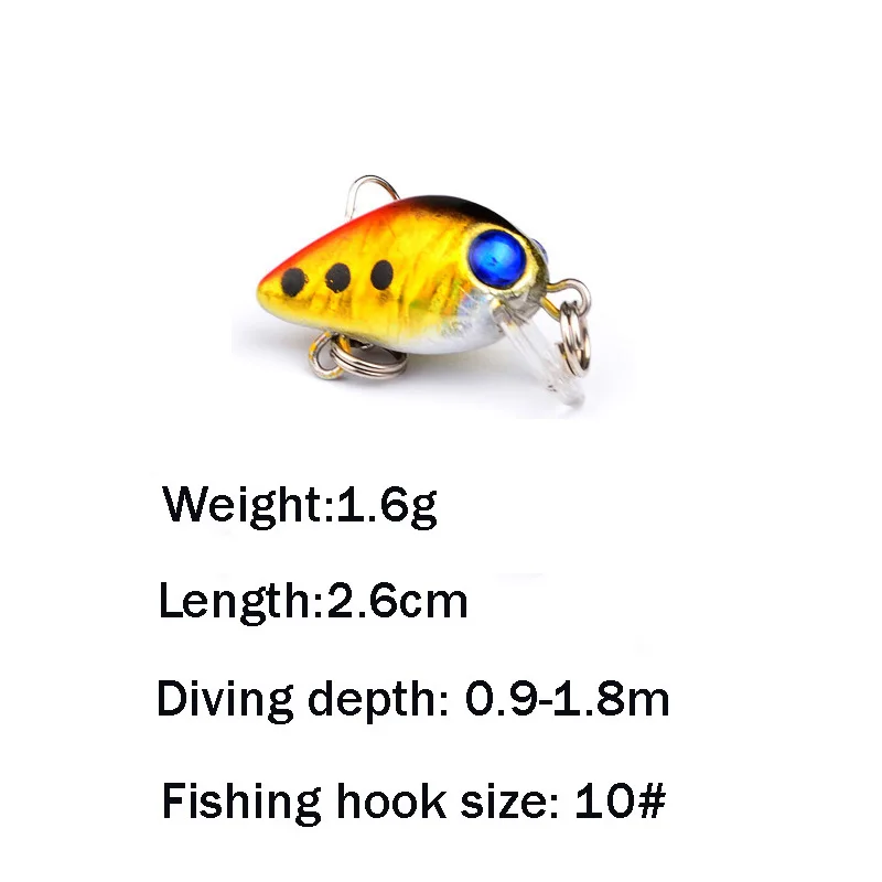 Новая рыболовная приманка Wobler Na Fish 2019 жесткая 2 6 см 1 г из твердого пластика