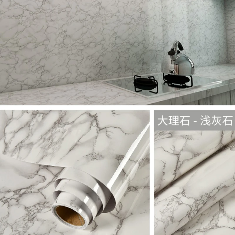 Мраморная виниловая пленка X44 самоклеящаяся Водонепроницаемая настенная бумага