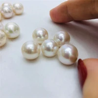 loose natural freshwater pearls beads 4mm 5mm 6mm 7mm high quality white round pearl full hole for necklace