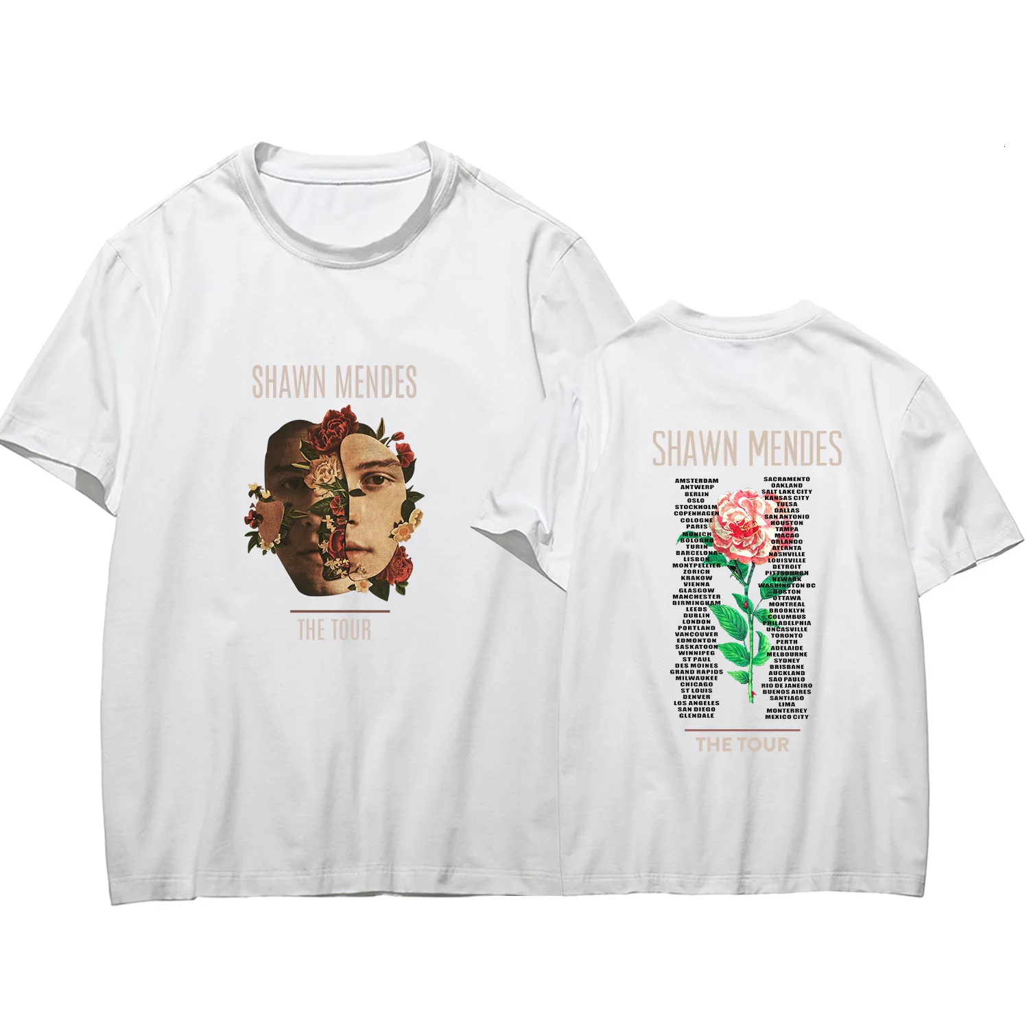 Shawn Mendes Concerts Edition Women Short Sleeve T Shirt Men And Fund | Женская одежда