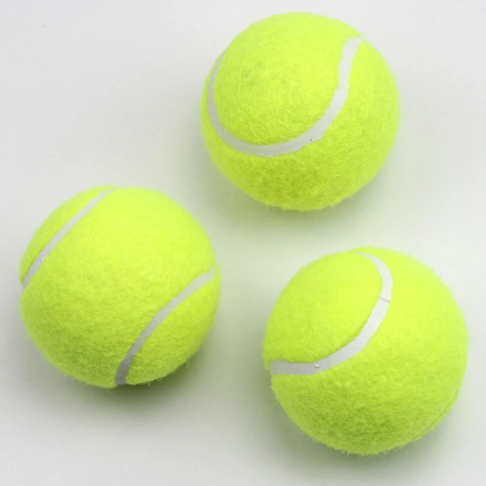 

3pcs High Elasticity Tennis Balls Practice Tennis Balls Heavy Duty Tennis Balls