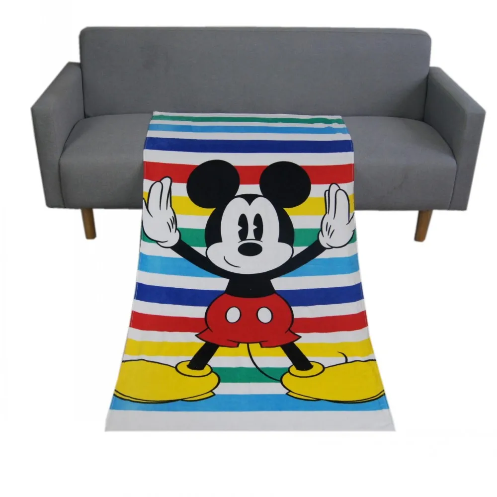 Disney мультфильм Микки Маус хлопок большая ванна/бассейн/пляжное полотенце для
