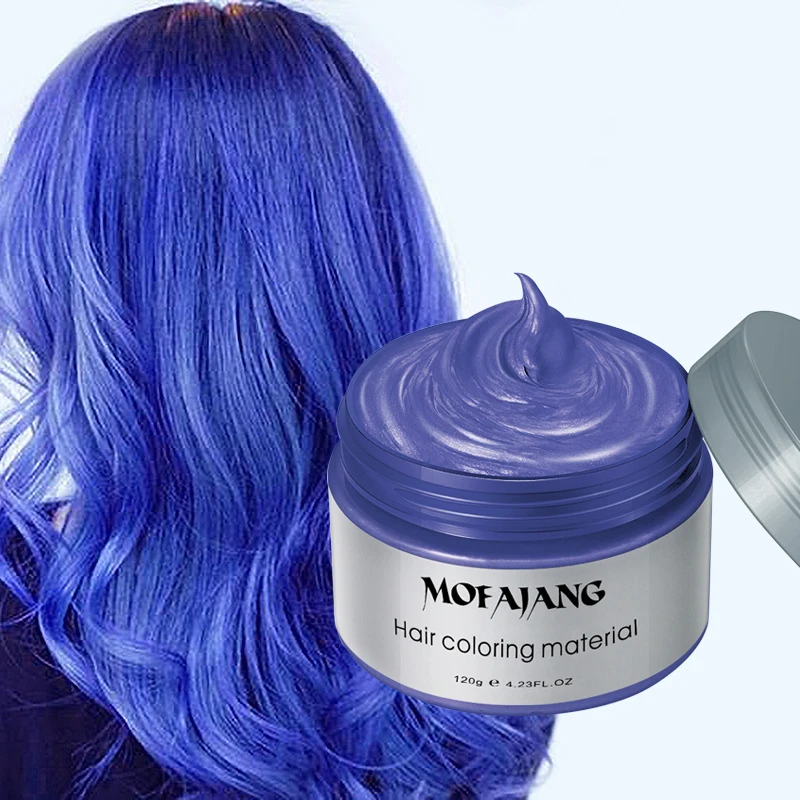 Воск для волос 9 Цвета укладки помада Серебряные Бабушка седые волосы Для Женщин