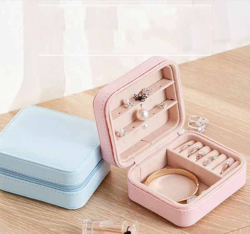 Новинка 2019 хит продаж роскошная однотонная портативная дорожная коробочка для