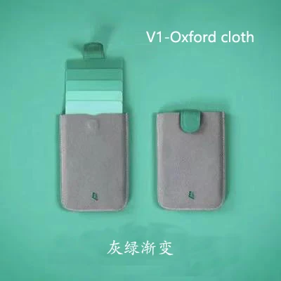 V1-Green and Gray Новое поступление DAX V2 мини тонкий портативный держатель для карт вытянутый дизайн мужской кошелек градиентный цвет 5 карт деньги короткий женский кошелек - Цвет: V1-Green and Gray