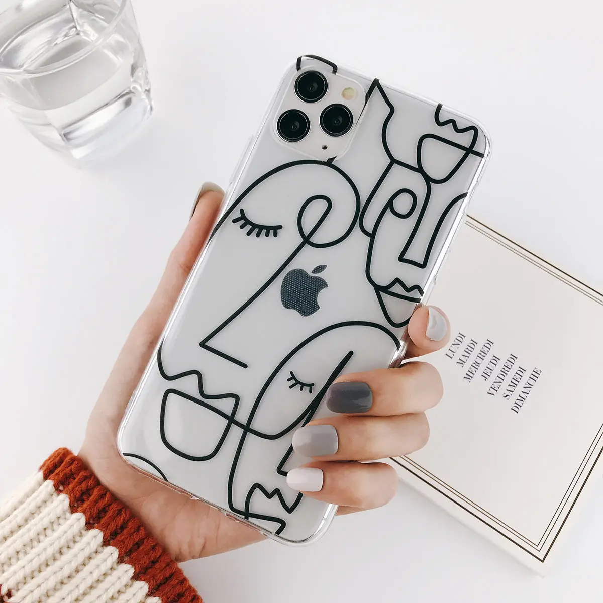 T3 Lovebay абстрактный прозрачный мультяшный чехол для телефона для iPhone 11 Pro Max X XR Xs Max 6 6S 7 8 Plus Мягкий ТПУ Модный чехол для iPhone 11 - Цвет: T3