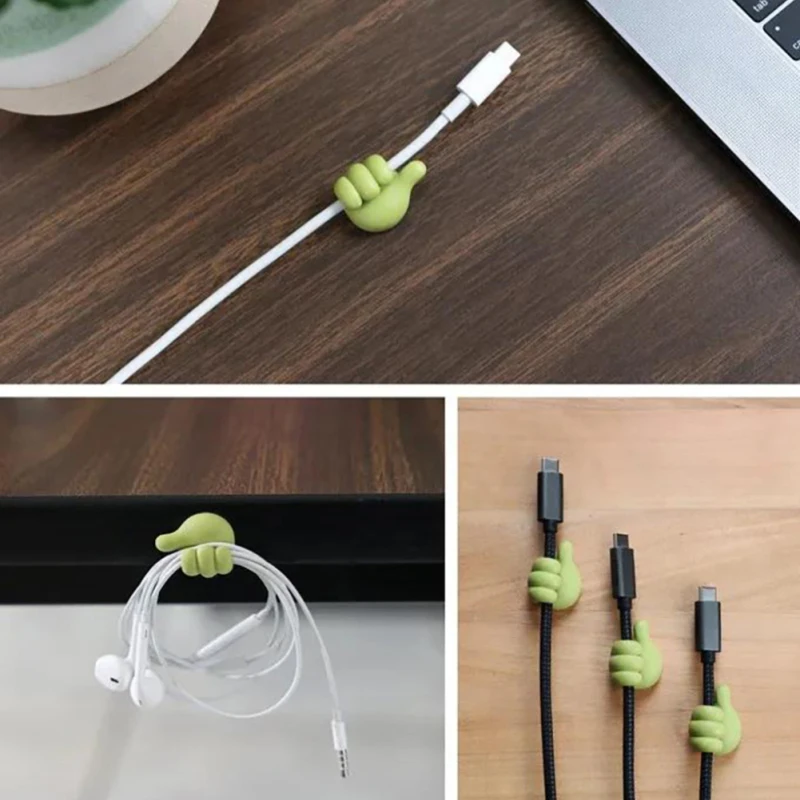 

Small Thumb Hook Cable Protector Usb Line Earphone Cable Protector Charger Cartoon Bite Data Line Protectors Cable Organizers
