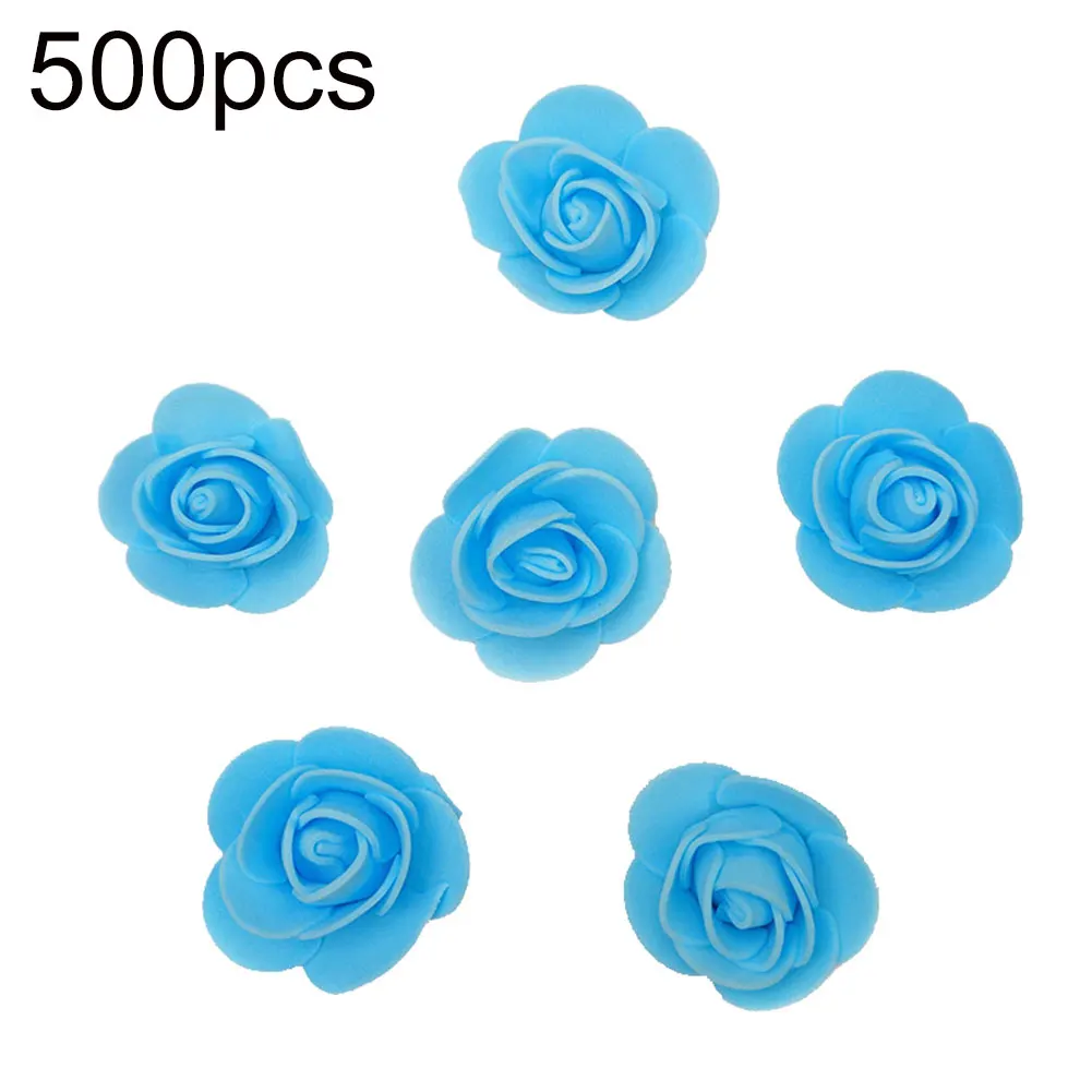 Новое поступление 500 шт 3,5 см ПЭ пена Искусственный цветок розы DIY медведь кукла Дворец бракосочетаний Декор