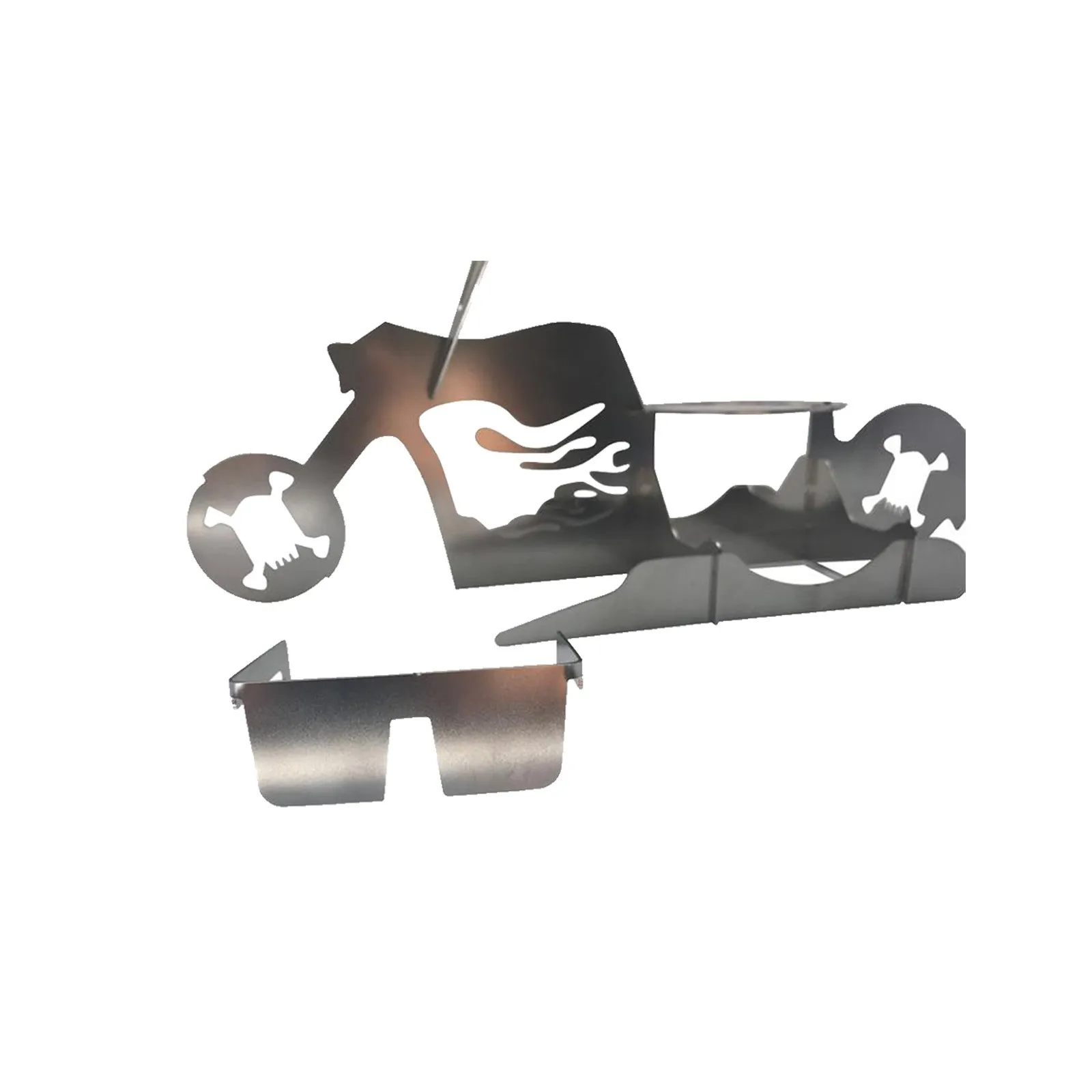 Portable Chicken Stand Beer American Motorcycle Bbq Stainless Steel Rack With Glasses Indoor Outdoor Use Camping Accesorios | Дом и сад