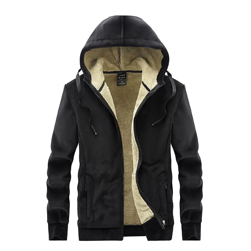 Winter parka men 6XL 7XL 8XL Fleece silver fox Mens Jackets casual warm Cashmere coats Solid color Hooded coat Thicken jacket866