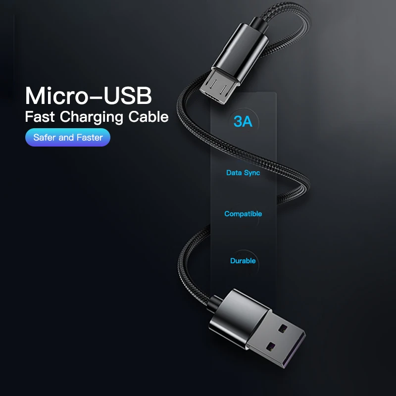Кабель Micro USB для быстрой зарядки телефонов Redmi Samsung Xiaomi LG планшетов Android|Кабели