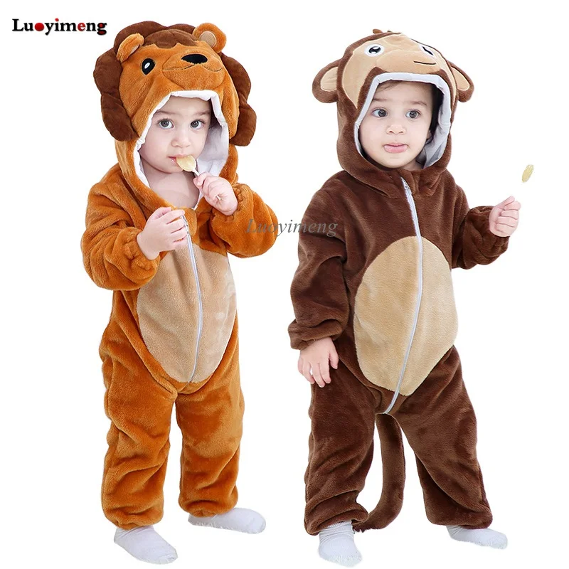 Детские комбинезоны одежда для маленьких девочек Детский Комбинезон кигуруми с