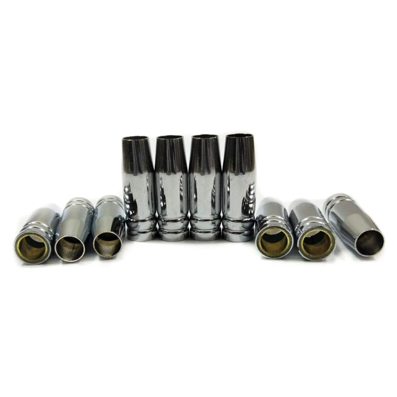 

15AK Gas Nozzle 10pcs Euro Style MIG Welding Tip Nozzle Shield Cup Y4QC
