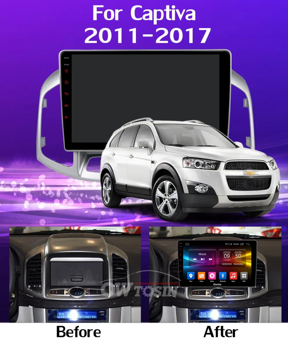 Панорамная камера 360 ° gps радио 4G WiFi Android 9,0 8Core 4G+ 64G DSP SPDIF CarPlay Автомобильный плеер для Chevrolet Captiva 2011