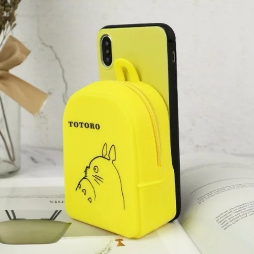 as pic show Кошелек на молнии с мультяшным рисунком для телефона чехол для iPhone 6 6s Plus 7 8 Plus X XR XS Max Мягкий ТПУ+ силикон кошелек для монет Чехол - Цвет: as pic show