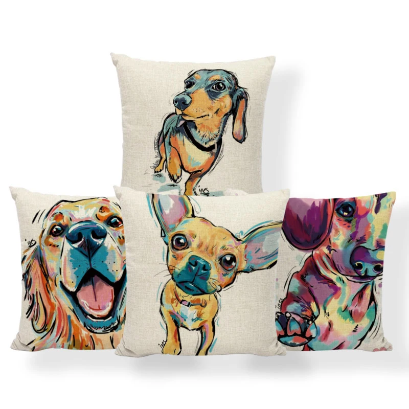 Милая Подушка для домашнего животного собаки чехол чем кукла Xiongji золотистый