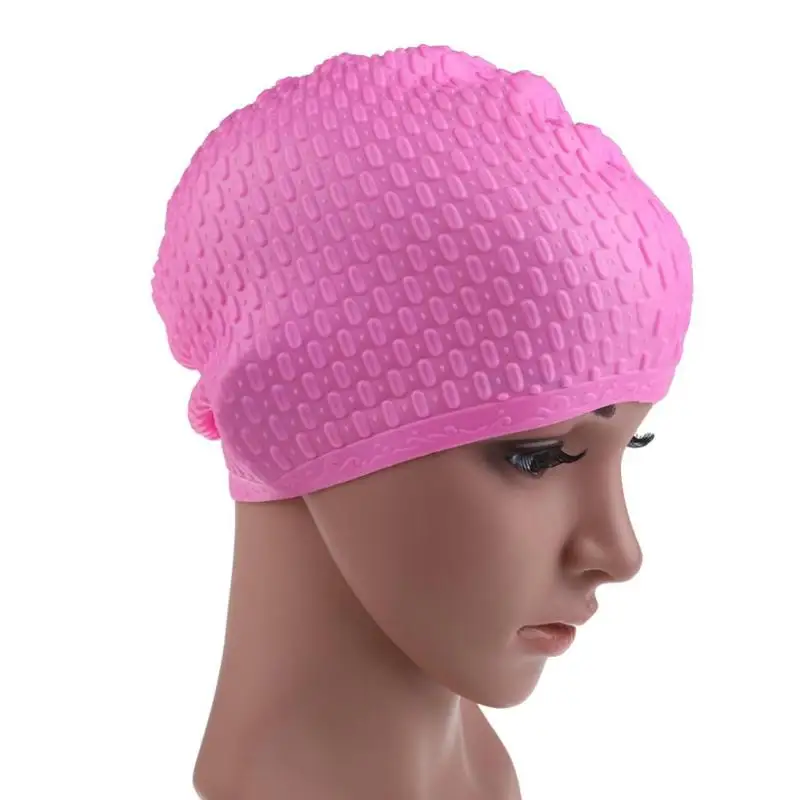 

Silicone Swimming Cap Unisex Flexible Waterproof Adult Waterdrop Swimming Head Cover Protect Ear Swim Caps Pool Bath Cap 2019