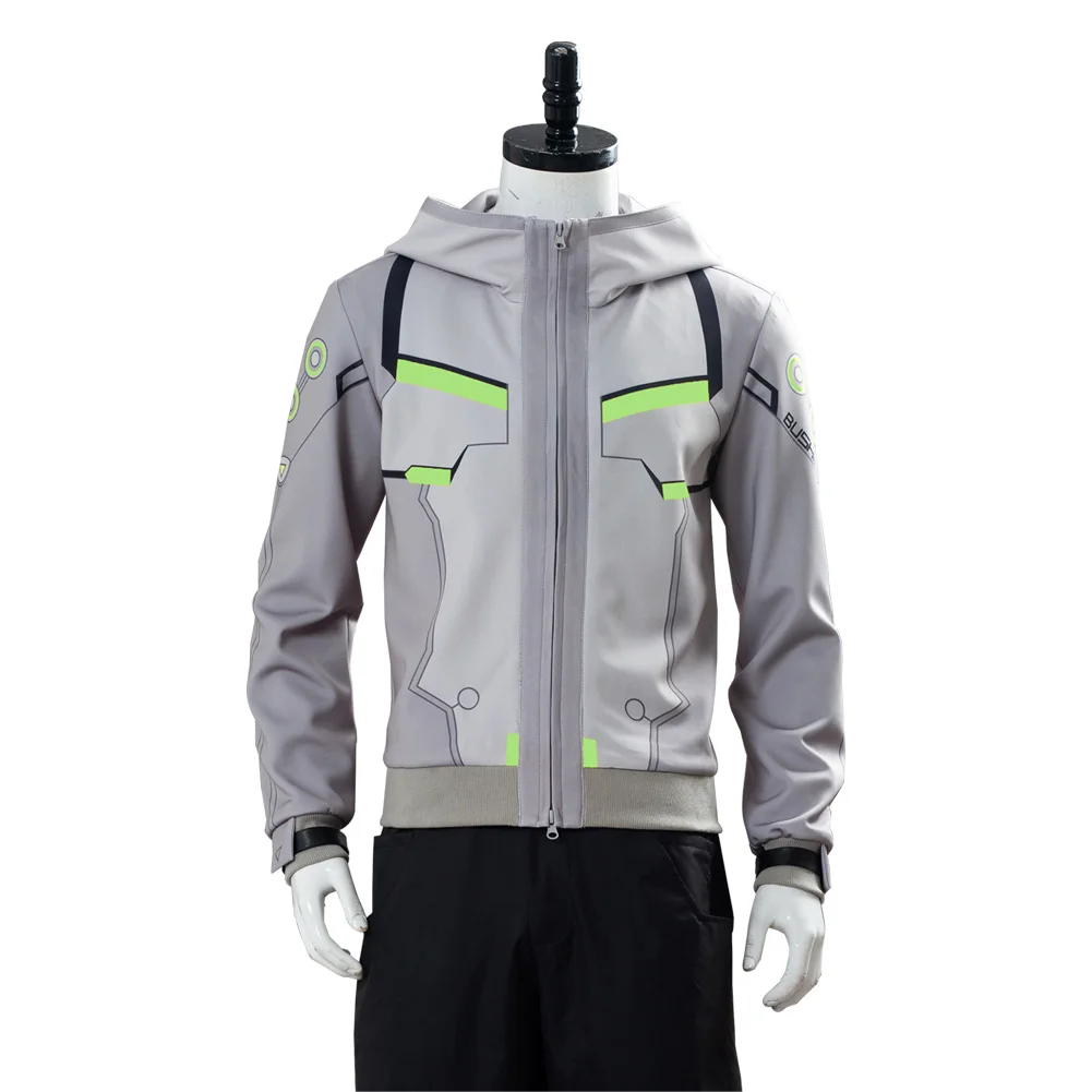 OW 2 Cosplay Shimada Genji Costume Uniform Hoodie Daily Wear Suit Halloween Carnival | Тематическая одежда и униформа