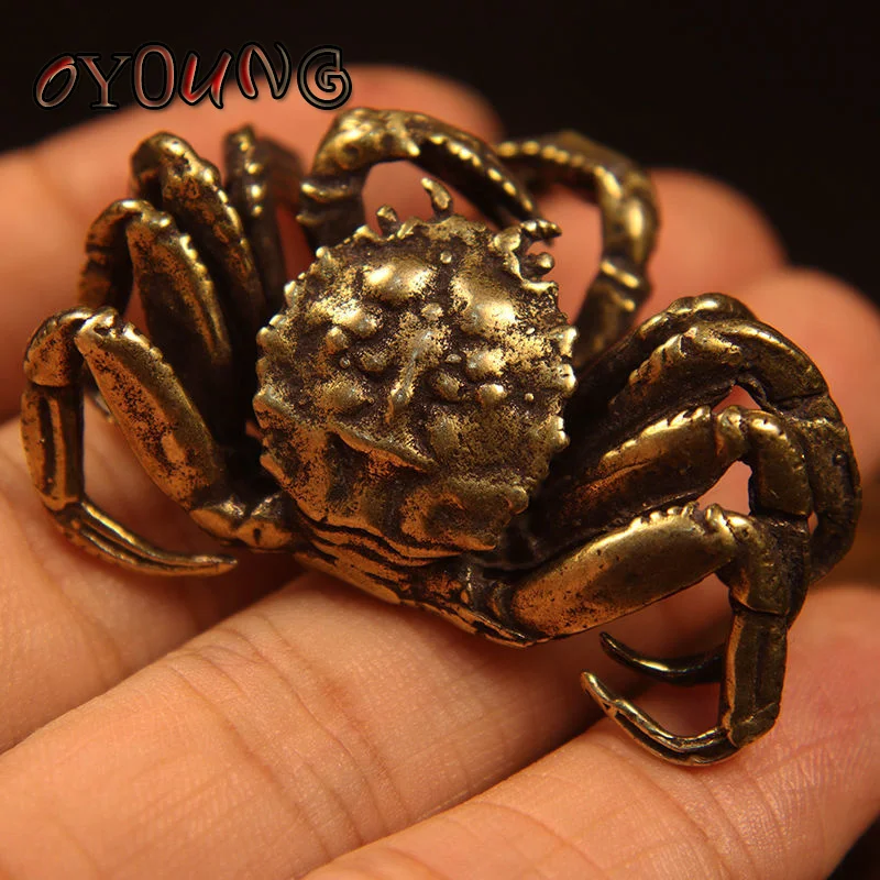 

Миниатюрная статуэтка краба из меди