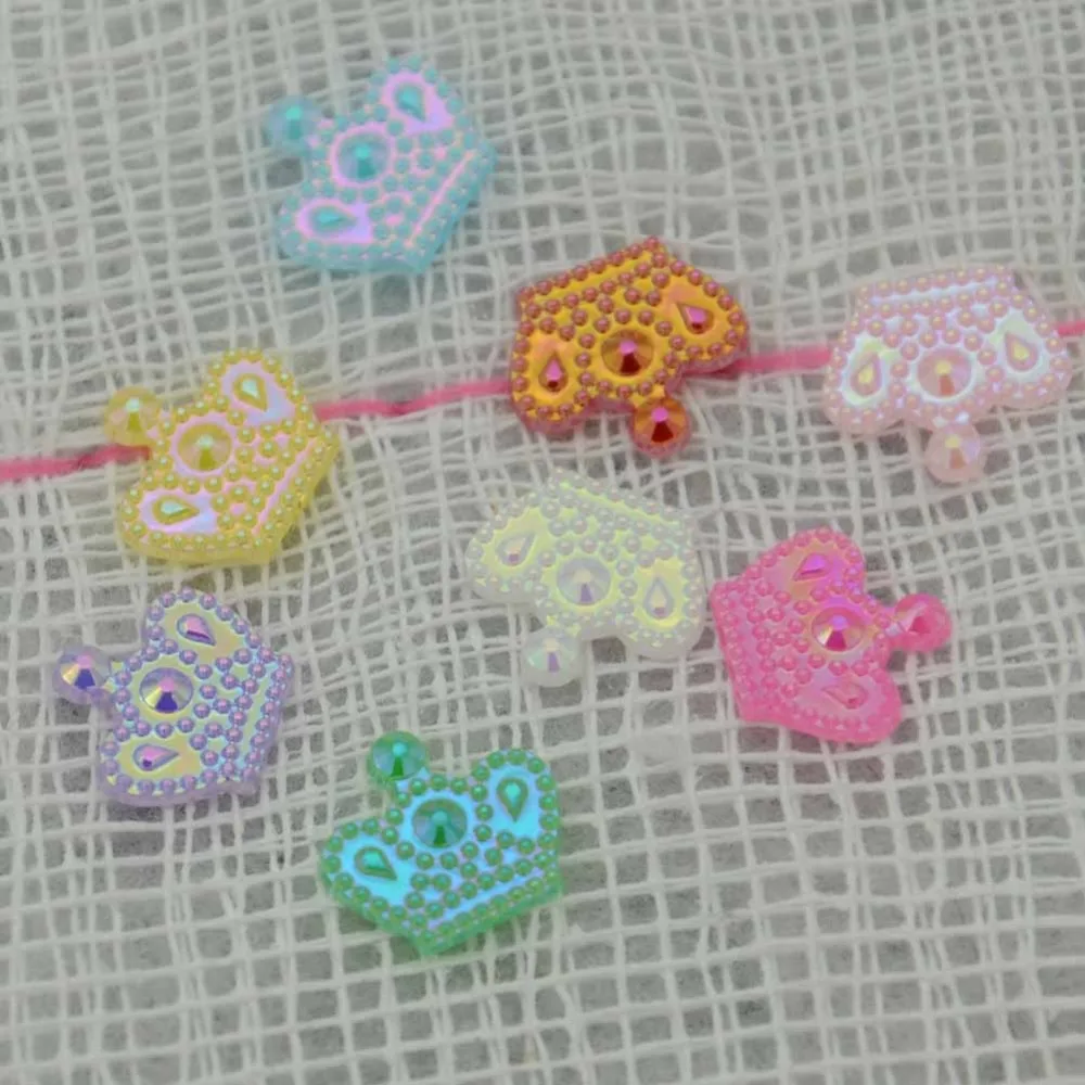 Альбом для скрапбукинга BOLIAO 100 шт. 11*12 мм в виде короны акрилового цвета с плоской