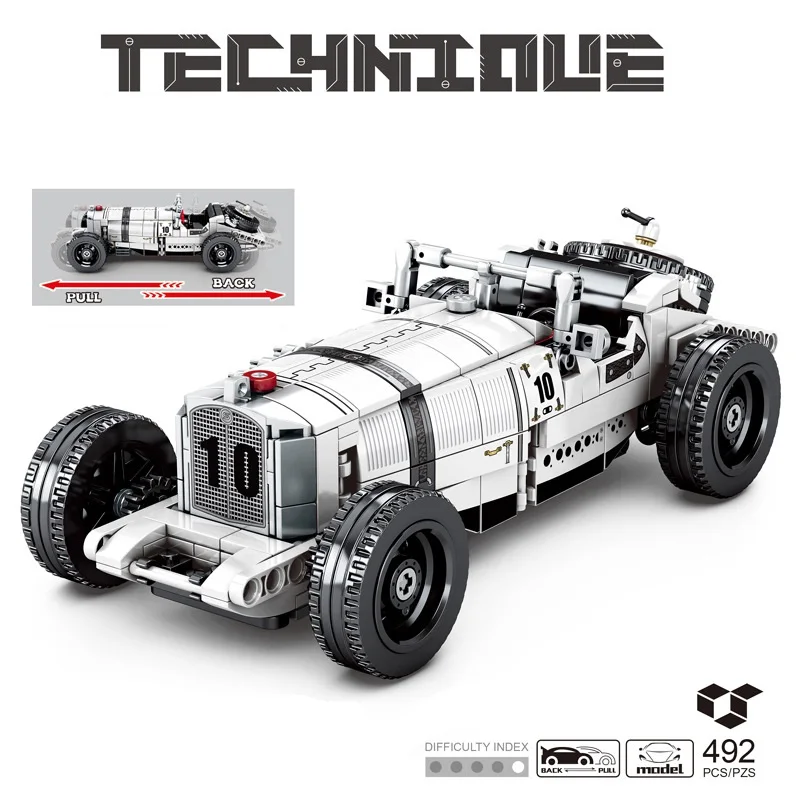 Новый 492 шт. техника серии модель автомобиля строительные блоки известный бренд
