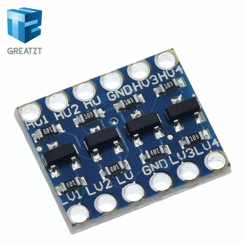 GREATZT 10 шт. 4 канала межсоединений интегральных схем I2C материнскую плату преобразователь уровня двунаправленный при напряжении от 5 В до 3,3 V