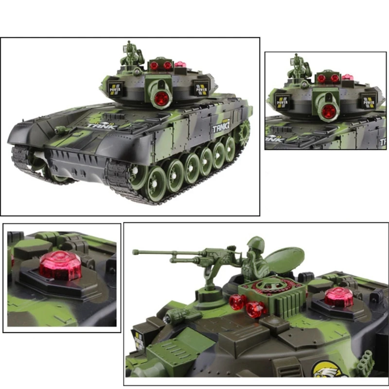 

2.4ghz, With Usb Charger, Wireless Cable Remote Control, Armored Mini Rc Tank Simulation Army Combat Kit Sound Mode