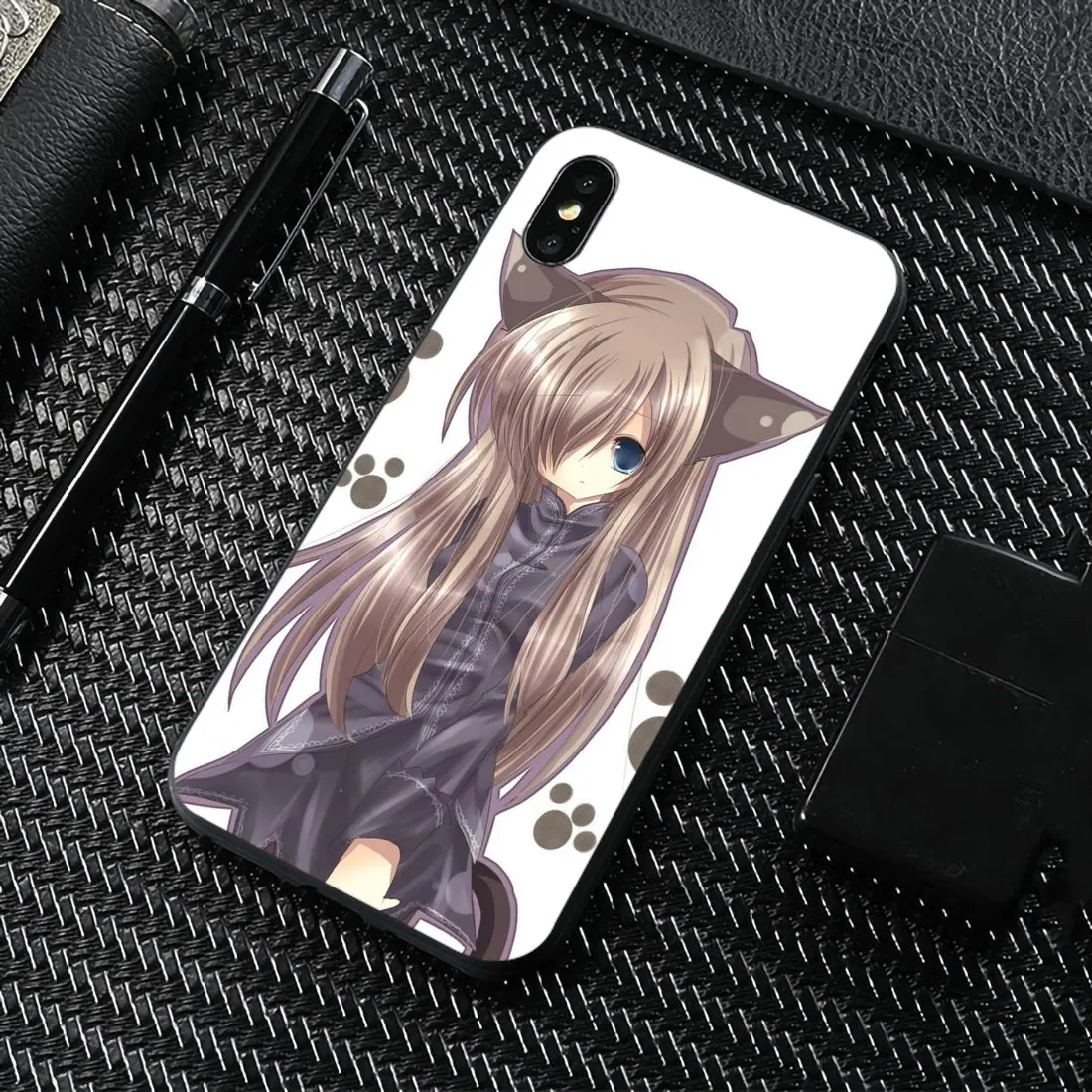 Мягкий чехол для Huawei G7 G8 P7 P8 P9 P10 P20 P30 Lite Mini Pro P Smart 2017 2018 2019 аниме Neko Cat Girl Kawaii|Бамперы|