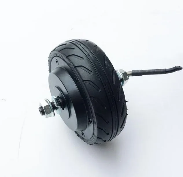 

5 inch servo hub motor of mobile robot motor 36v 250w double shaft robot motor with encoder