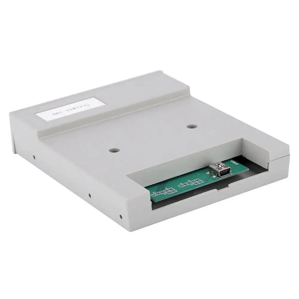 

UFA1M44-100 3.5" 1.44MB USB Floppy Drive Emulator with Floppy Drive ABS Gray