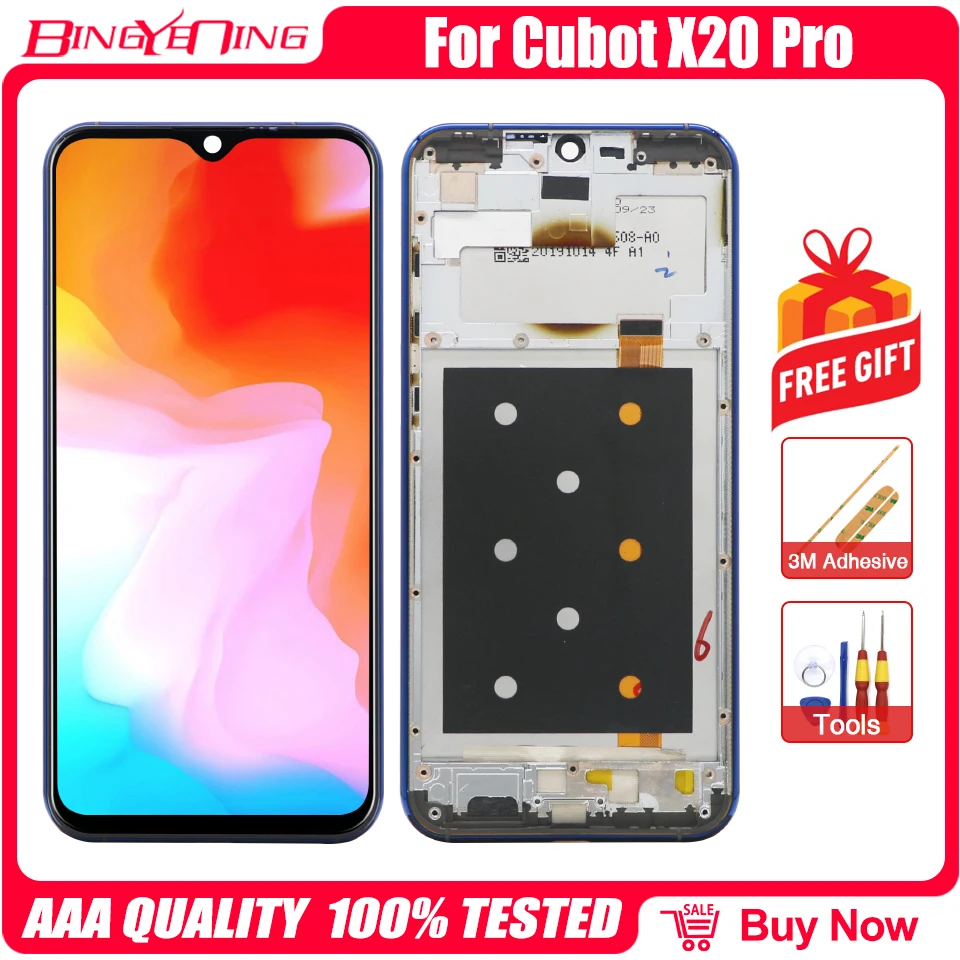 Дигитайзер с рамкой для Cubot X20 Pro ЖК-дисплей и сенсорный экран модуль аксессуары