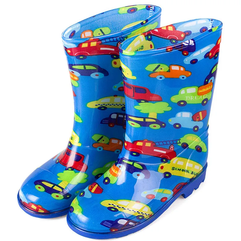 Детские резиновые сапоги Студенческая обувь с высоким голенищем нескользящие